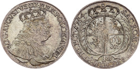 Poland, 18 Groschen 1754, Leipzig