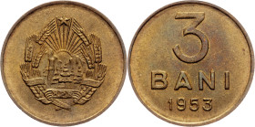 Romania, 3 Bani 1953
