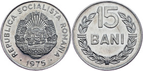 Romania, 15 Bani 1975