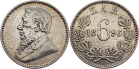 South Africa, 6 Pence 1896, Pretoria