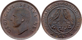 South Africa, 1/4 Penny 1950, Pretoria