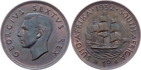 South Africa, 1 Penny 1952, Pretoria