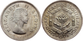 South Africa, 6 Pence 1953, Pretoria