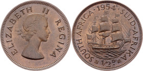 South Africa, 1/2 Penny 1954, Pretoria