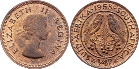South Africa, 1/4 Penny 1955, Pretoria
