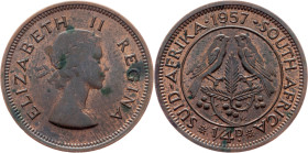 South Africa, 1/4 Penny 1957, Pretoria