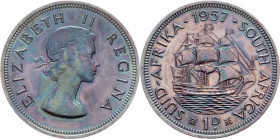 South Africa, 1 Penny 1957, Pretoria