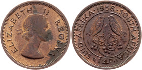South Africa, 1/4 Penny 1958, Pretoria