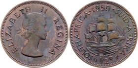 South Africa, 1/2 Penny 1959, Pretoria