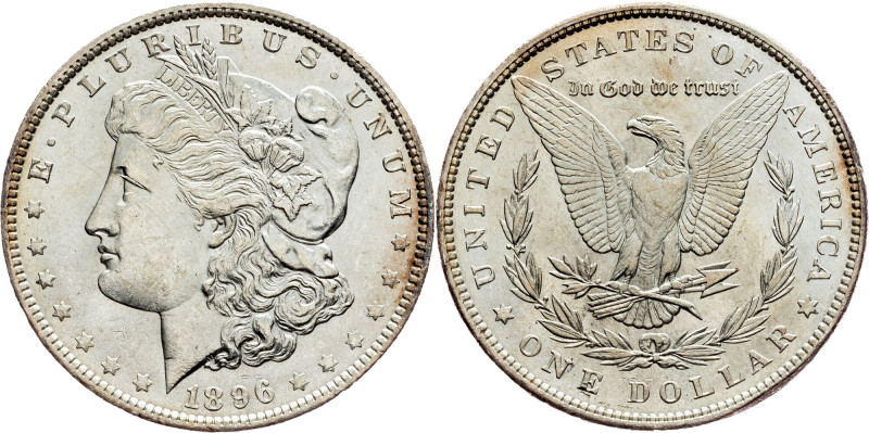 USA, Morgan Dollar 1896, Philadelphia USA, Federal republic, Morgan Dollar 1896,...