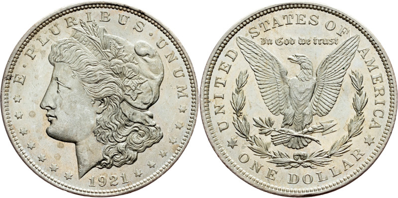 USA, Morgan Dollar 1921, Philadelphia USA, Federal republic, Morgan Dollar 1921,...