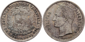 Venezuela, 1/2 Bolívar 1945, Philadelphia
