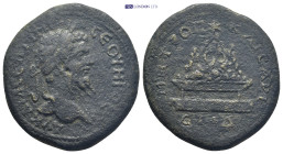 CAPPADOCIA. Caesarea. Septimius Severus (193-211 AD) AE Bronze (30mm 16.1 g) Obv: Laureate head right. Rev: MHTPOΠO KAICAPEI / ET IΓ. Agalma of Mount ...