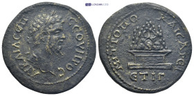 CAPPADOCIA. Caesarea. Septimius Severus (193-211 AD) AE Bronze (30mm 18.0 g) Obv: Laureate head right. Rev: MHTPOΠO KAICAPEI / ET IΓ. Agalma of Mount ...