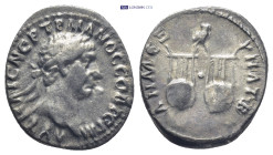 Lycia, Trajan AR Drachm.(16mm, 2.64 g) Koinon, AD 98-99. ΑΥΤ ΚΑΙΣ ΝΕΡ ΤΡΑΙΑΝΟΣ ΣΕΒ ΓΕΡΜ. Laureate head right / ΔΗΜ ΕΞ − ΥΠΑΤ B. Two four-stringed lyre...