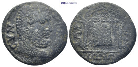 PHRYGIA. Synnada. Pseudo-autonomous. Time of Trajanus Decius (249-251). Ae. (23mm, 5.91 g) Obv: CVNNAΔЄΩN. Bare head of Herakles right. Rev: ΔΩΡΙЄΩΝ /...
