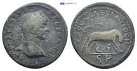 Pisidia. Antioch. Severus Alexander AD 222-235. Bronze Æ (33mm., 22,1 g). IM-P CAES SEVE-R ALEXANDE-R, laureate head to right / COL CAES ANTIOCH, She-...