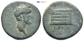 PONTUS. Amaseea. Antoninus Pius (138-161). AE. (25mm, 13.5 g) Obv.: ΑΥ ΚΑΙ ΑΔΡΙ [ΑΝΤⲰΝΙΝΟϹ]. Laureate head of Antoninus Pius, r. Rev.: ΑΜΑϹ Τ ΜΗΤΡΟΠΟΛ...