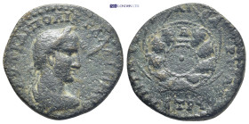 PONTUS.Neocaesarea.Gallienus.(253-268).Ae. (24mm, 13.0 g) Obv : AVT KAI ΠO ΛIK ΓAΛΛIHNOC. Laureate, draped and cuirassed bust to right. Rev : MHT NEOK...