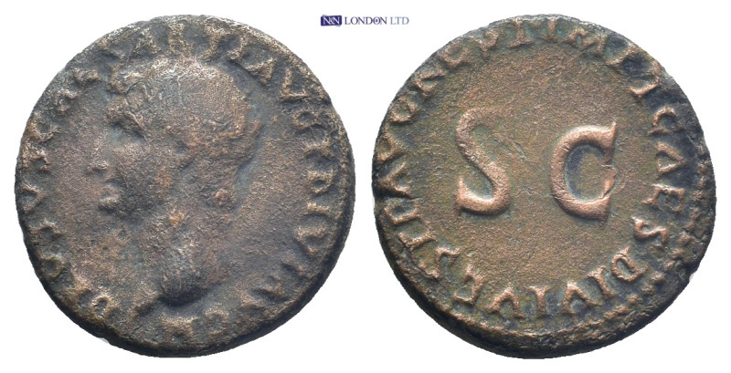 Drusus Julius Caesar (son of Tiberius) Æ As. (24mm, 9.4 g) Restitution issue str...
