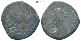Anonymous Folles. temp. Romanus IV, circa 1068-1071. Ae Follis Class G. Constantinople mint. (22mm, 5.03 g) Facing bust of Christ Pantokrator / Facing...
