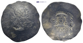 John II Comnenus (1118-1143 AD). Constantinople AE Trachy (27mm, 3.06 g) Obv: Facing bust of Christ, holding Gospels and raising hand in benediction R...