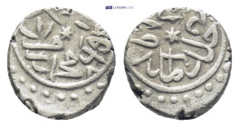 OTTOMAN EMPIRE. Mehmed II el-Fatih (the Conqueror) (1st Reign, 848-850 AH / 1444-1446 AD; 2nd Reign, 855-886 AH / 1451-1481 AD) AR Akce (10mm, 0.9 g)