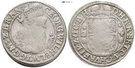 Brandenburg. Georg Wilhelm, AD 1619-1640. AR, 1/4 Thaler. (29mm, 5.7 g).
Obv: GEORG WILHELM V G G M Z BRAND. George Wilhem to the right, holding scept...