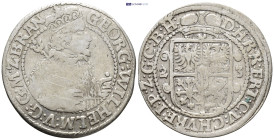 Brandenburg. Georg Wilhelm, AD 1619-1640. AR, 1/4 Thaler. (29mm, 6.6 g).
Obv: GEORG WILHELM V G G M Z BRAND. George Wilhem to the right, holding scept...