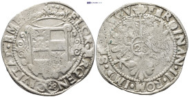 GERMANY, Oldenberg (Herzogtum). Anton Günther. Duke, 1603-1667. AR 28 Gulden (40mm, 19,7 g). In the name of Holy Roman Emperor Ferdinand III. Jever mi...