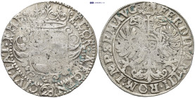 GERMANY, Oldenberg (Herzogtum). Anton Günther. Duke, 1603-1667. AR 28 Gulden (40mm, 19,9 g). In the name of Holy Roman Emperor Ferdinand III. Jever mi...