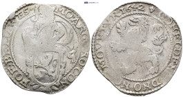 NETHERLANDS, Gelderland. AR Lion Daalder (41mm, 27,1 g). Dated 1642. Armored knight of shield / Rampant lion.