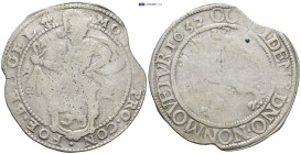 Netherlands, West Friesland 1632 AR daalder (39mm, 26,7 g). Obv: MO ARG PRO CONFOE BELG WESTF - Knight and arms Rev: CONFIDENS DNO NON MOVETVR 1632 - ...