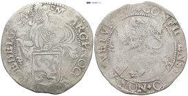 Netherlands. Holland. Leeuwendaalder or Lion Daalder. AD 1606-1701. AR, Daalder.(42mm, 26.8 g) 1617.
Obv: MO ARG PRO CONF BEL FRI. Armored knight stan...