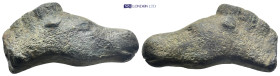 Bronze horse head. (60mm, 132.3 g)