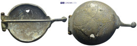 Bronze oval shape fibula. (60mm, 12.0 g)
