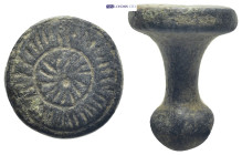 Bronze stamp seal. (11.9 Gr. 21mm.) SOLD AS SEEN, NO RETURN!