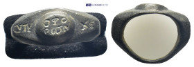 Byzantine bronze ring. (5mm, 6.9 g)