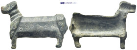 Medieval bronze lock (AD 12th–13th centuries) It is a lock piece made of bronze material using the casting and engraving technique. It is designed thr...