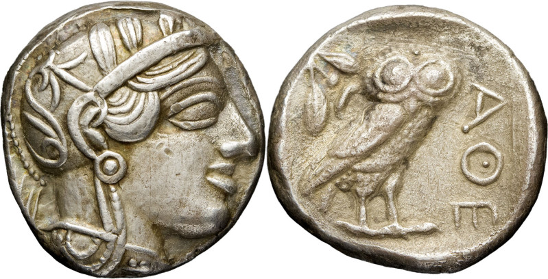 GRÈCE ANTIQUE - GREEK
Attique, Athènes. Tétradrachme de style classique ND (Ve s...