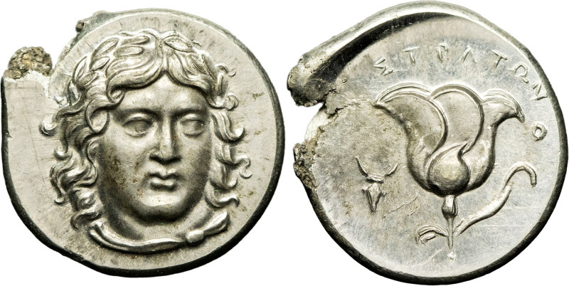 GRÈCE ANTIQUE - GREEK
Reproduction d’une monnaie de Rhodes, par Becker frappe mo...