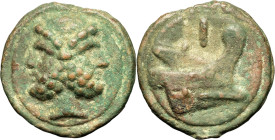 RÉPUBLIQUE ROMAINE - ROMAN REPUBLIC
Anonymes. As coulé ND (225-217 av. J.-C.), Rome.
RRC.35/1 ; Bronze - 268,64 g - 61 mm - 12 h
TTB.