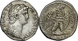 EMPIRE ROMAIN - ROMAN
Néron (54-68), Syrie. Tétradrachme An 112 (63), Antioche.
Prieur 89 ; Argent - 14,72 g - 23 mm - 11 h
TTB.