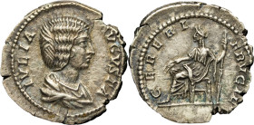 EMPIRE ROMAIN - ROMAN
Julia Domna (193-211). Denier ND (196-211), Laodicée ad Mare.
RIC.636 ; Argent - 2,95 g - 24 mm - 6 h
Champs poreux, SUP.