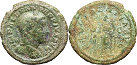 EMPIRE ROMAIN - ROMAN
Alexandre Sévère (222-235). As ND (232), Rome.
RIC.644 ; Bronze - 11,14 g - 26,5 mm - 12 h
Forte corrosion. B.