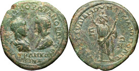 EMPIRE ROMAIN - ROMAN
Gordien III (238-244), Moésie inférieure. Bronze avec Tranquilline, au nom du légat Tertullianus ND (241-244), Marcianopolis.
Va...