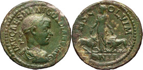 EMPIRE ROMAIN - ROMAN
Gordien III (238-244), Moésie supérieure. Bronze An 2 (240-241), Viminacium.
Varbanov 115 ; Bronze - 18,10 g - 31 mm - 1 h
Légèr...