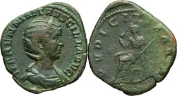 EMPIRE ROMAIN - ROMAN
Étruscille (249-251). Sesterce ND (245), Rome.
RIC.255 ; Bronze - 17,60 g - 30,5 mm - 12 h
B.