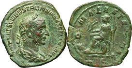 EMPIRE ROMAIN - ROMAN
Trébonien Galle (251-253). Sesterce ND (251-253), Rome.
RIC.120 ; Bronze - 19,43 g - 31 mm - 2 h
Corrosion, retouchée. TB.