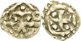 FRANCE / FÉODALES - FRANCE / FEUDAL
Normandie (duché de), époque de Guillaume le Conquérant et Henri I Beauclerc (1035-1135). Denier ND (1106-1035).
L...